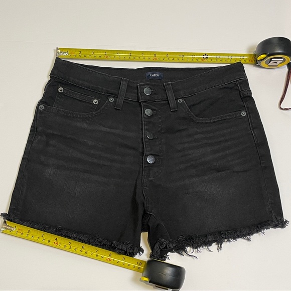 J. Crew Factory Women's High Rise Jeans Shorts in Black Size 28 NWOT - Picture 8 of 11